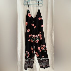 Eyeshadow cropped romper